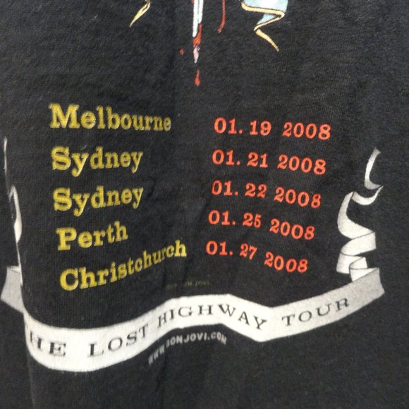Bon Jovi 2008 The lost tour Down under T~Concert dates cities~NIce~rock & Roll - Picture 2 of 5